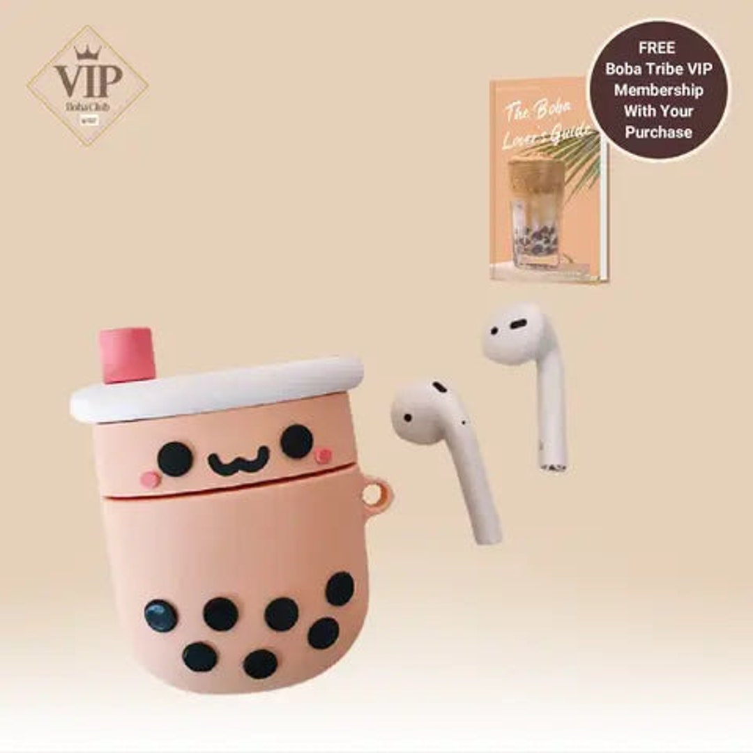 Boba Milk Tea Airpods Case - Etsy
