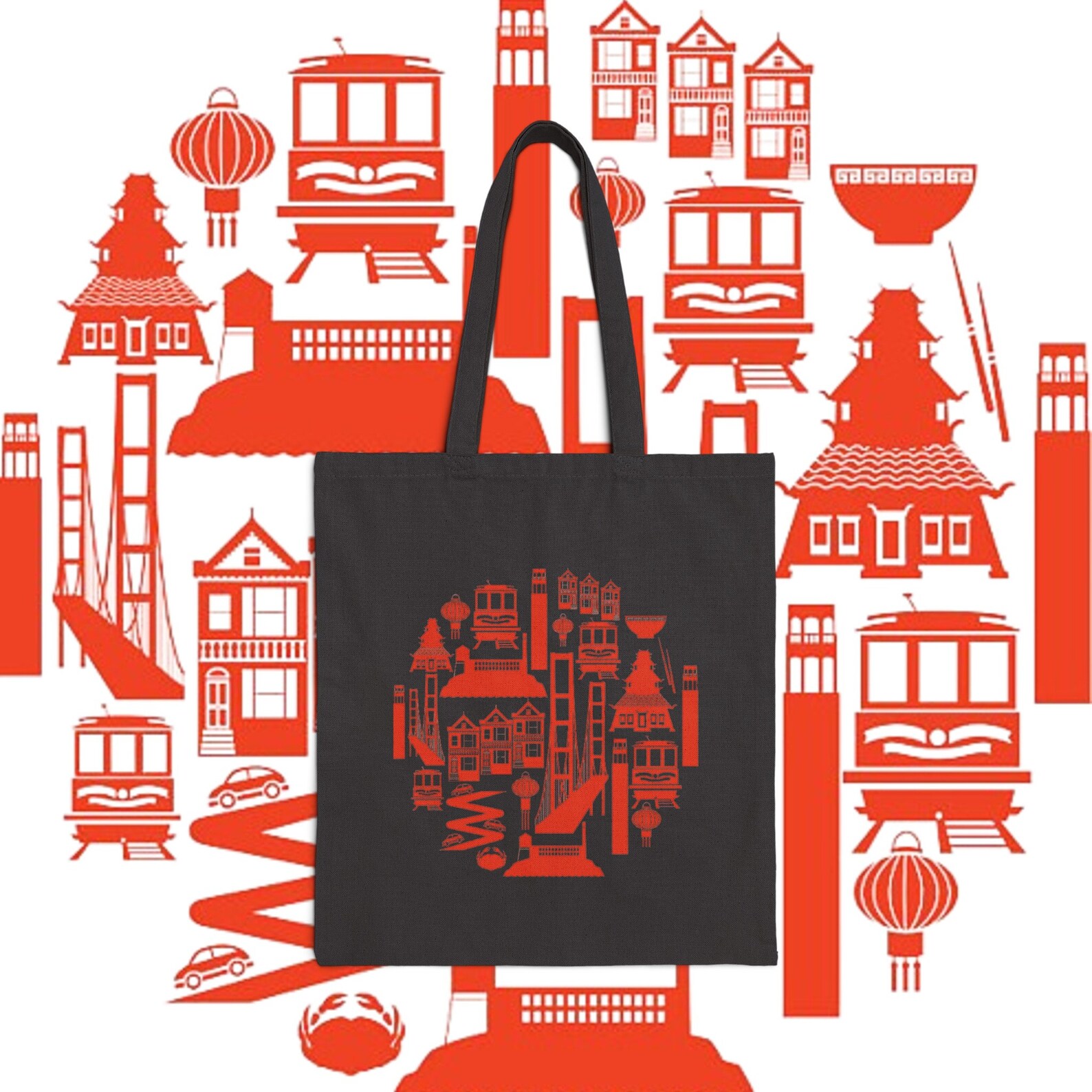 Chinatown Tote Bag Chinese Tote Bag Etsy chinatown-tote-bag-chinese-tote-bag-etsy