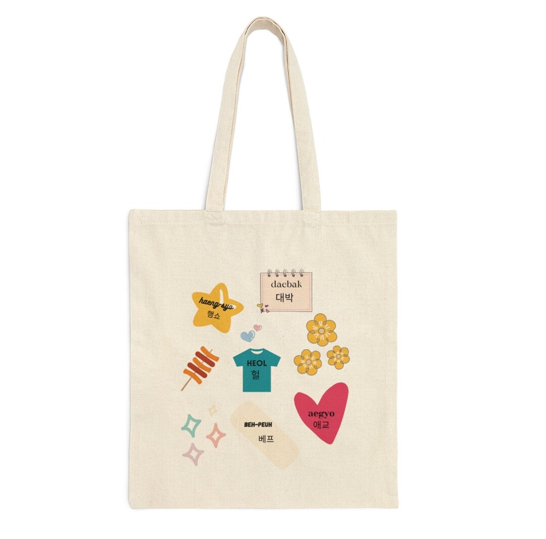 Korean Tote Bag Etsy