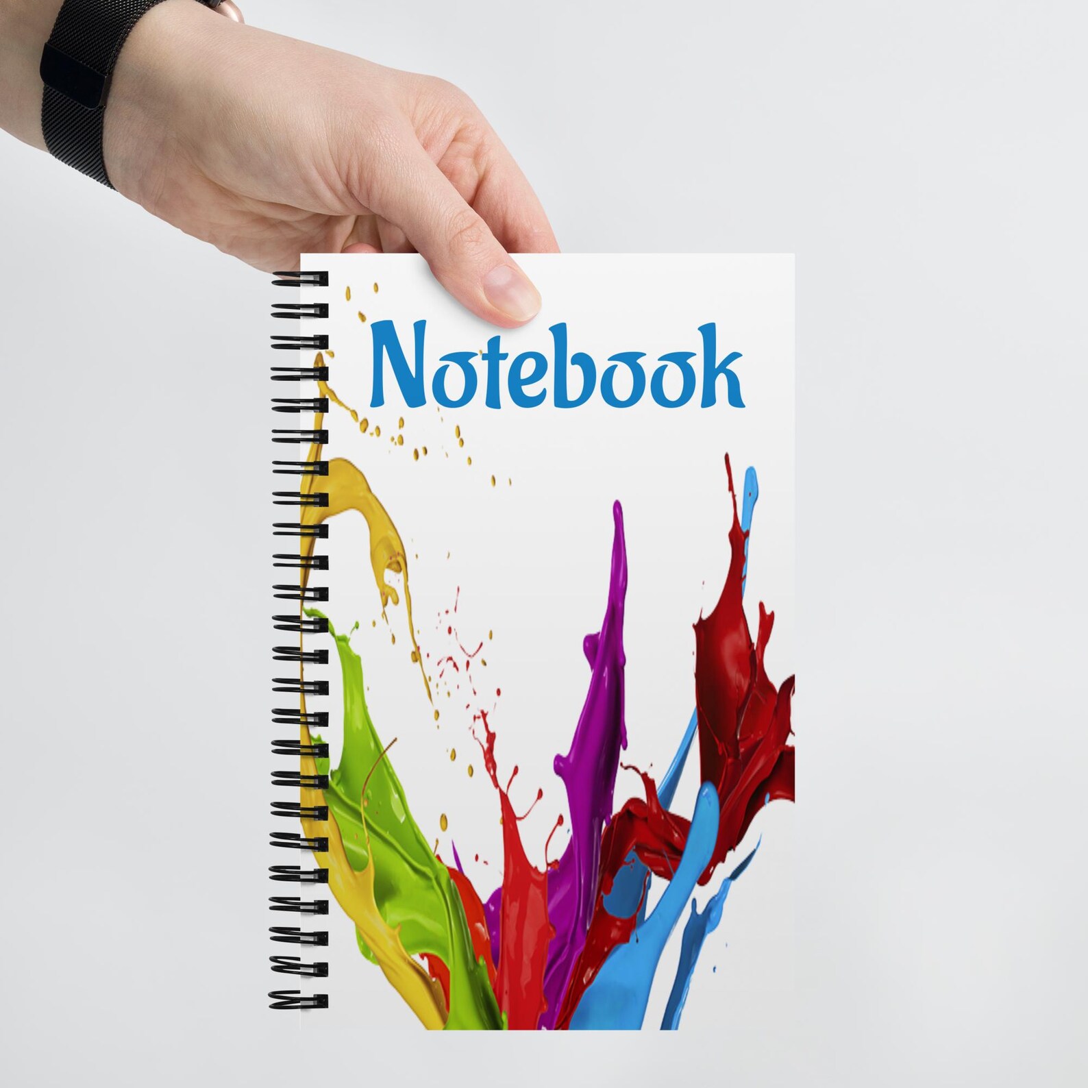 Notebook Color Picture Paint Splash Spiral Notebook: Multi-color Artistic Design - Etsy