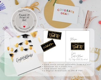 Gift Card Book for Grads-DIY College Care Package-PDF Download Printable-Gift- Student, Parent, Congratulations,-School