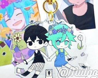 OMORI : バジルラバーキーホルダー 3インチ - Etsy 日本