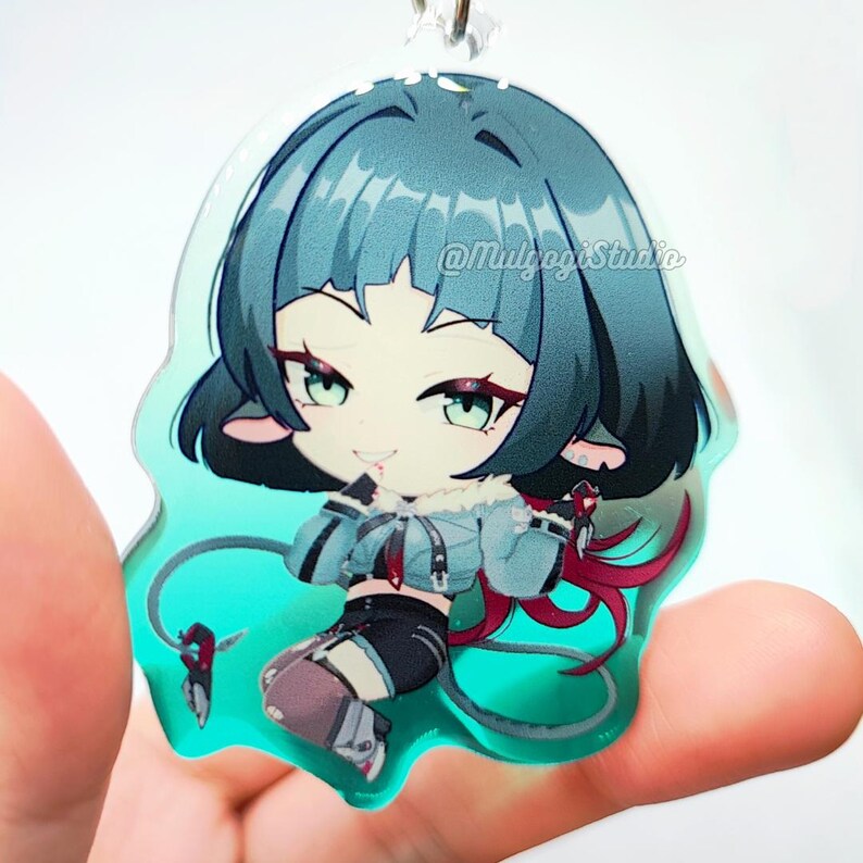 Jane Keychain Jane Doe Zenless Zone Zero | ZZZ Keychain | Colored Acrylic Keychain ...