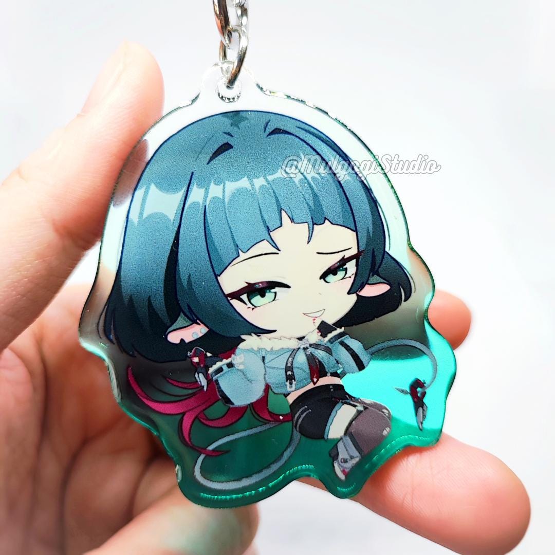 Jane Keychain Jane Doe Zenless Zone Zero | ZZZ Keychain | Colored Acrylic Keychain ...