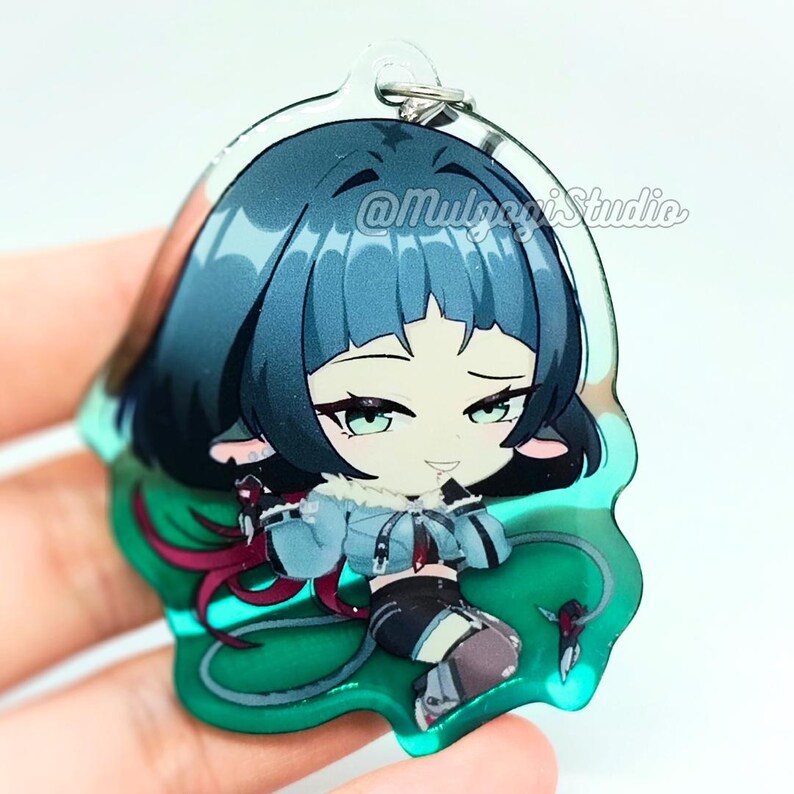 Jane Keychain Jane Doe Zenless Zone Zero | ZZZ Keychain | Colored Acrylic Keychain ...