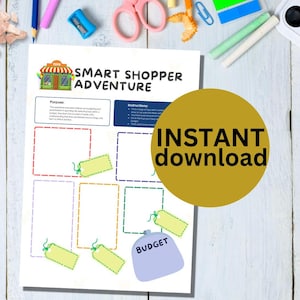 Kids Budgeting Worksheet Homeschool Resources Finance Worksheets Money Literacy Printable Money Management For Kids  Instant Download
