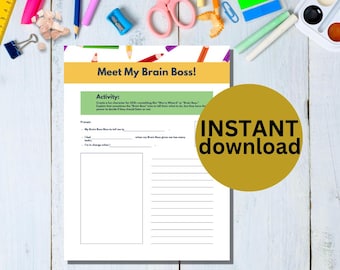OCD Worksheets for Kids Printable Therapy Tools CBT and Exposure Therapy OCD Coping Skills for Kid Mental Health Resources  Printables MP1
