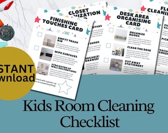 Editable Kid Cleaning Checklist Printable Photo Chore Cards Kids Room Cleaning Cards Editable Printable Checklist Dyslexia Friendly LS1