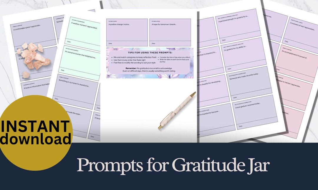 DIY Gratitude Jar Printable Mindfulness Practice for Kids & Adults ...
