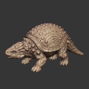 Armored Dinosaur Miniature Mega Bundle, Fantasy Triceratops STL Pack, Prehistoric Monster Collection, TTRPG Tabletop RPG Resin Print Files image 9