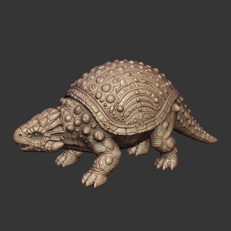 Armored Dinosaur Miniature Mega Bundle, Fantasy Triceratops STL Pack, Prehistoric Monster Collection, TTRPG Tabletop RPG Resin Print Files image 9