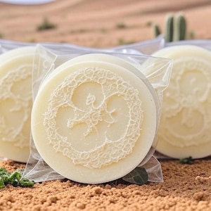 Cactus Blossoms Gardener’s Loofah Soap Bar | Goat Milk Exfoliating Scrub Hands & Body