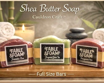 Curated 5‑Bar Soap Bundle | Cauldron Craft™ Handmade Shea Butter Soap Bars