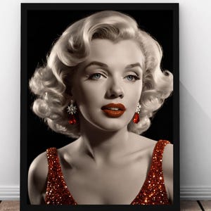 Poster Marilyn Monroe: Vintage Hollywood Glamour (Digitaler Download)