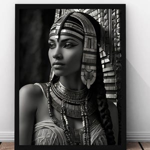 Cleopatra Art Print: Retro Egyptian Feminist Home Décor (Digital Download)