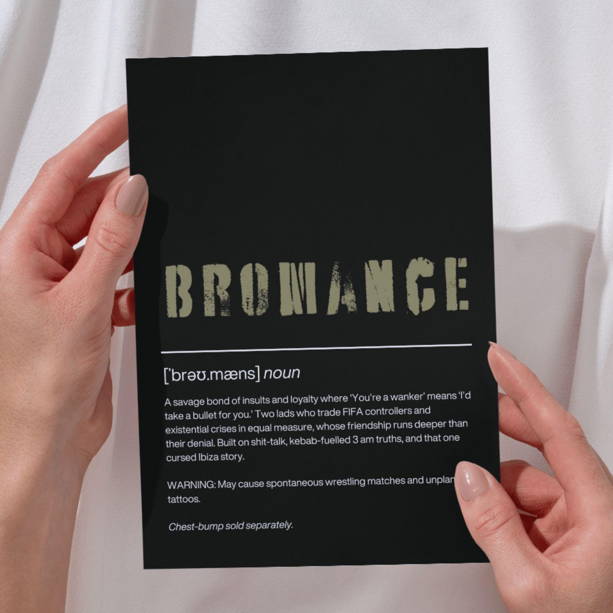 Meaning Finger Urban Dictionary Bromance Definition Print: Funny