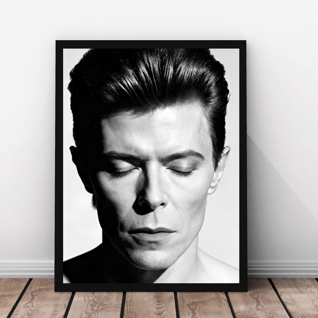 David Bowie Art Print: Iconic Rock Star Music Poster, Vintage Retro ...