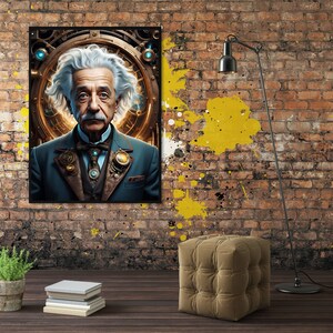 The Orbes of Mr. Einstein  Wall Art  with Hand painted
