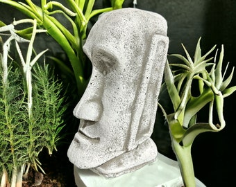 Moai Maea: Steinfigur, 4,3kg, 25x10x13cm - Handgefertigtes Kunstwerk wie von der Osterinsel