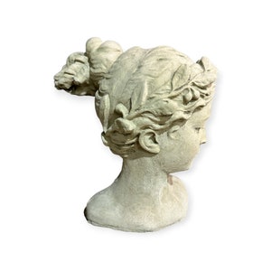Frostsichere Büste einer schönen Römerin Höhe 25cm, Breite 22cm, Tiefe 14cm Steinfigur für Haus und Garten, OriginalPaul Bild 7