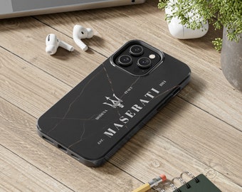 Maserati Phone Case for iPhone Models, iPhone Tough Phone case, iPhone Maserati Phone Case for Car Lover