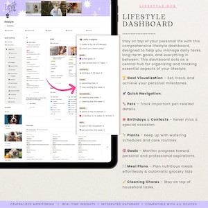 Notion Advanced Second Brain 2.0 All in One Life Planner Notion Template ADHD Digital Planner 2025 Aesthetic Notion That Girl Adult Planner