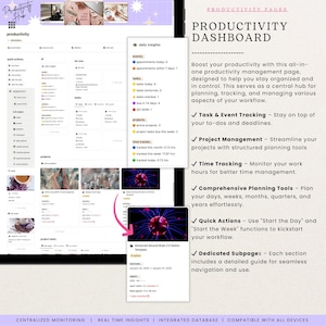 Notion Advanced Second Brain 2.0 All in One Life Planner Notion Template ADHD Digital Planner 2025 Aesthetic Notion That Girl Adult Planner
