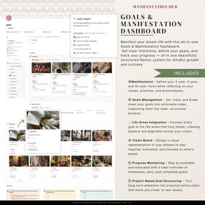 Notion Life Planner Template, Second Brain System, Goals, Habits, Finance Tracker, All in One Dashboard 2026