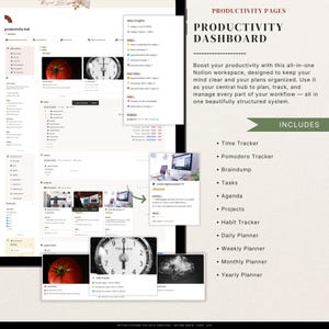 Notion Life Planner Template, Second Brain System, Goals, Habits, Finance Tracker, All in One Dashboard 2026