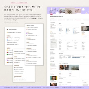 Notion Advanced Second Brain 2.0 All in One Life Planner Notion Template ADHD Digital Planner 2025 Aesthetic Notion That Girl Adult Planner