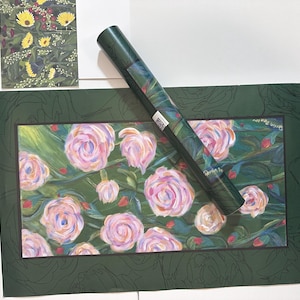 Papier cadeau floral, Feuille de 30 x 40 cm, Fête des Mères, Papier d'emballage pour toutes les occasions, respectueux de l'environnement, recyclable, Impression originale, Scrapbooking, fabriqué au Canada