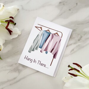 Hang in there Card / Biglietto di auguri umoristico e compassionevole / Biglietti motivazionali e di ispirazione positiva / Incoraggiamento divertente / Regalo per
