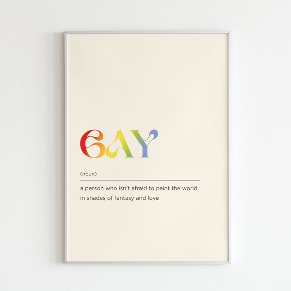 Gay Poster - LGBTQ - Gay Art - Decor - Modern decor - Downloadable Poster