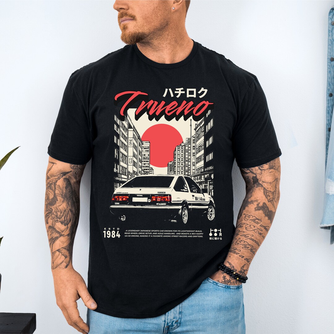 Cheerful Drift Like A Real Drifter Illustration T-Shirt Cheerful Drift Like A Real Drifter Illustration T-Shirt