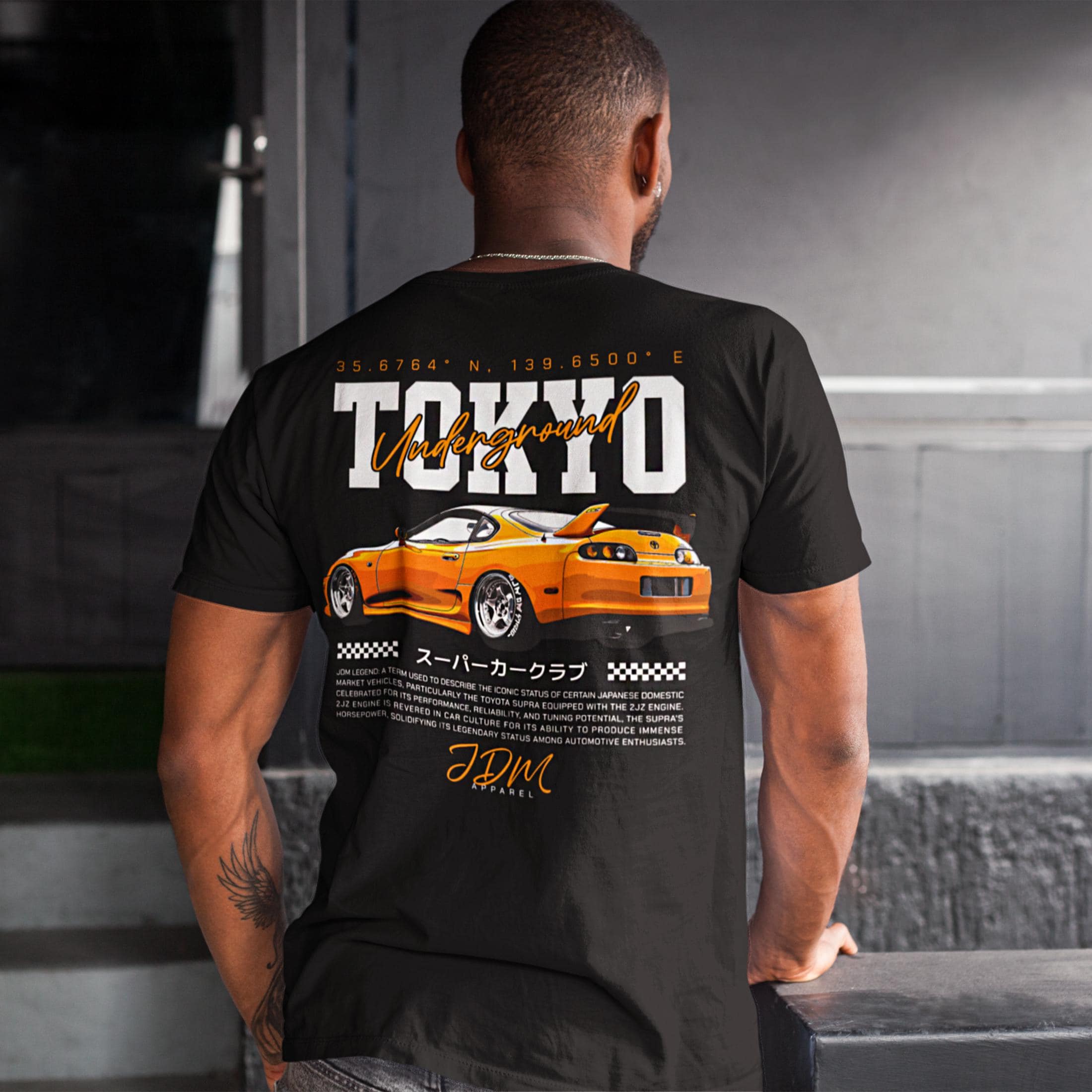 T-Shirt Uomo Kanji Boost JDM - Ispirazione Giapponese - Drift, Auto, Turbo - Concept Graphics