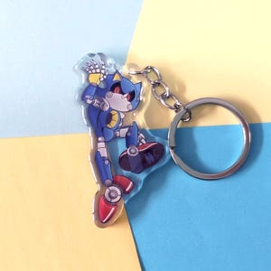 Sonic the Hedgehog akrylnyckelringskollektion säsong 2 INDIVIDUELLA NYCKELRINGAR | 2,5 tum | Dubbelsidig epoxibeläggning | Vädertålig | Metal Sonic