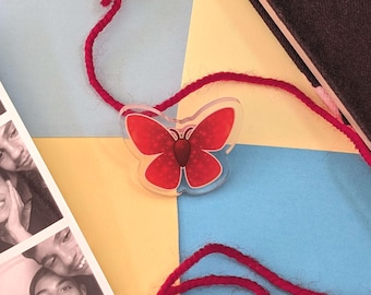 Fatal Frame 2 Crimson Butterfly Acrylic Pin | 1 Inch | Project Zero | Clear Acrylic Badge