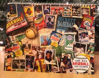 2024 Wall Calendar - Junk Wax Baseball Cards