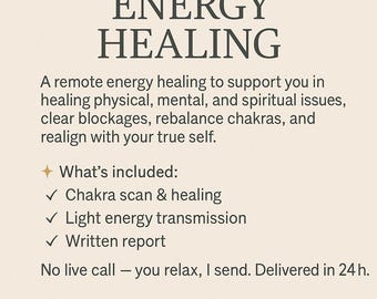 Energy Healing – Chakra Clearing & Distance Session