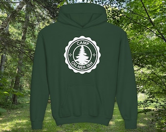 Oh-Neh-Tah Youth Hoodie | Forest Green,  White & Black