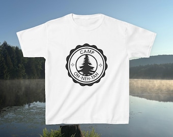 Oh-Neh-Tah Youth Tee | White, Black & Forest Green