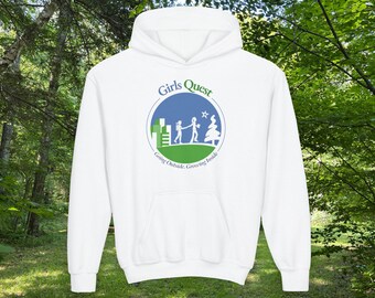 Girls Quest Youth Hoodie | White