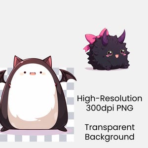 Squishy Goth Kawaii Cute Squishmallow Creature Clipart Png, Spooky