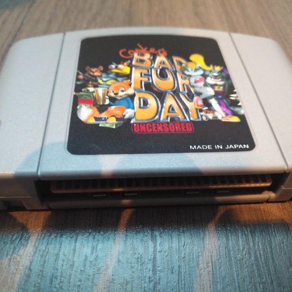 Conkers Bad Fur day Uncensored - For Nintendo 64 N64 - EXPANSION PAK is required !! NTSC