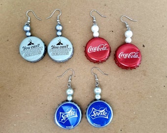 Bottle Cap Earrings