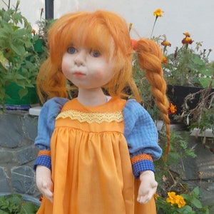 handmade waldorf wool doll Sophia
