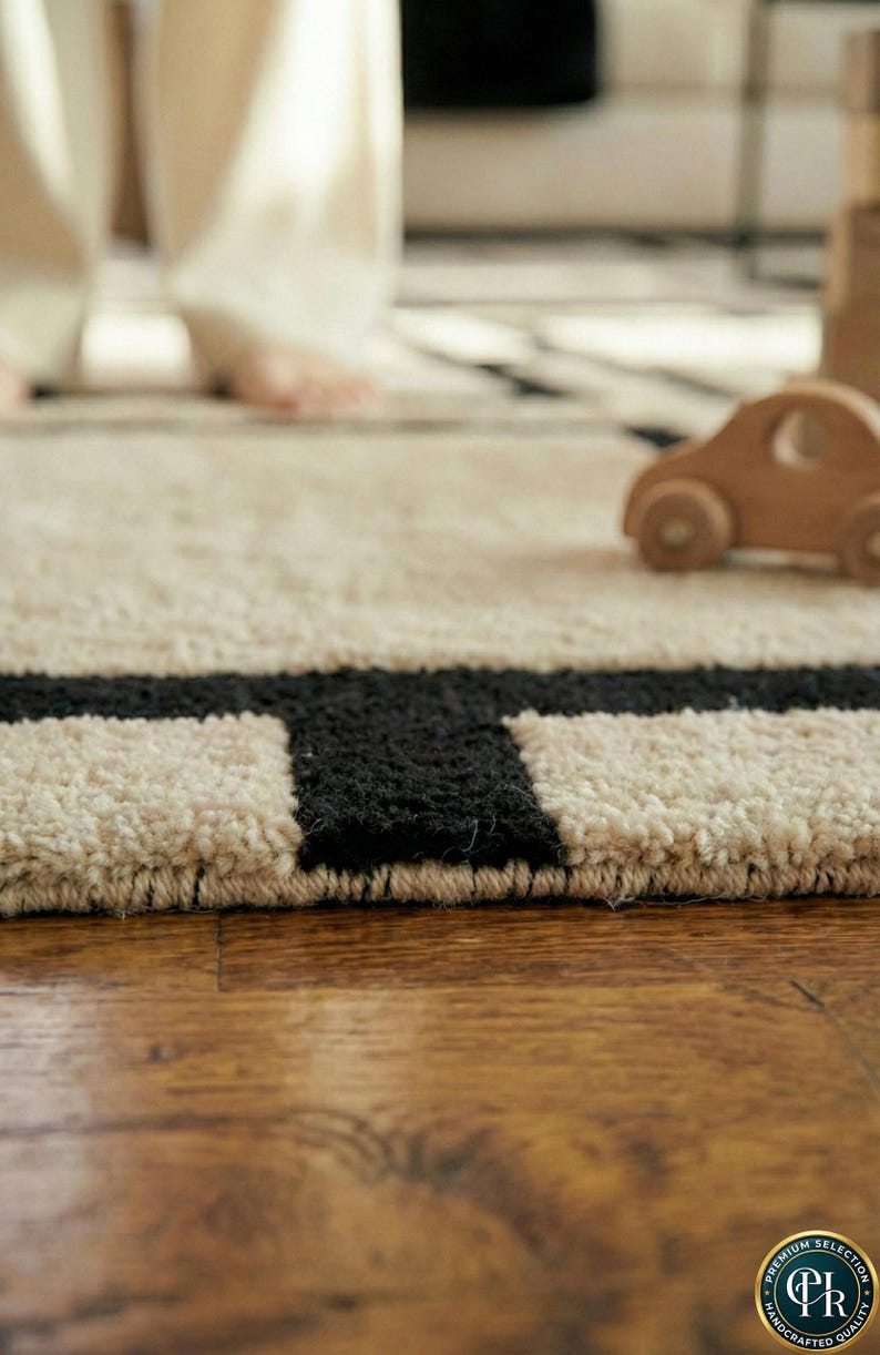 Black and White Rug
Geometric Area Rug
Modern Abstract Rug
Minimalist Rug
Hand Tufted Wool Rug
Bold Square Rug
Trellis Pattern Rug
Rugs for Living Room
box pattern rug
ivory and black rug
Scandinavian Rug
12x12 Rug
Handmade White Rug