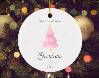 2025 - Décoration personnalisée pour petite fille, premier souvenir de Noël