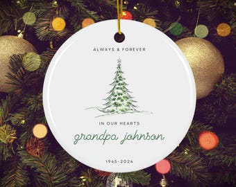 2025 - Décoration de Noël commémorative, In Loving Memory, souvenir en céramique