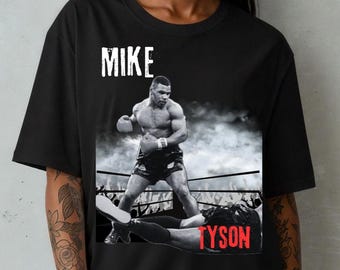 Camiseta gráfica de boxeo de Mike Tyson: camiseta de campeón vintage